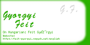 gyorgyi feit business card